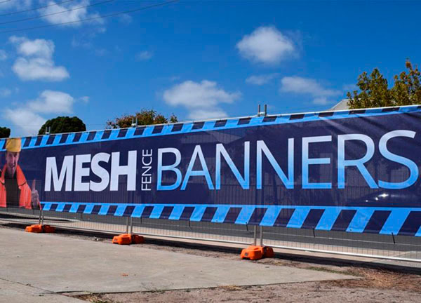 mesh fence banner