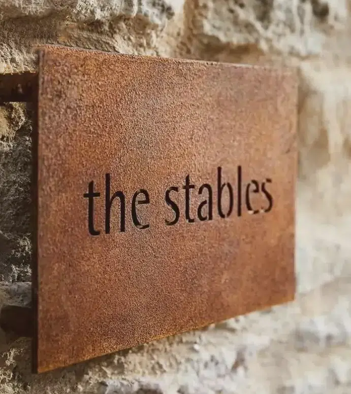Corten Steel Sign