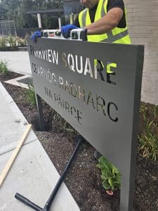 Powder Coated Cut Out Lettering Sign